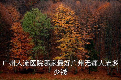 廣州人流醫(yī)院哪家最好廣州無痛人流多少錢
