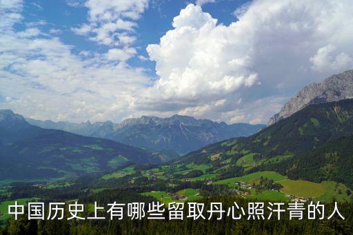 中國歷史上有哪些留取丹心照汗青的人