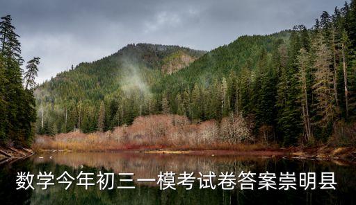2020上海市崇明區(qū)語文初三一模答案，數(shù)學(xué)今年初三一模考試卷答案崇明縣