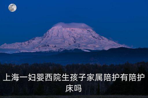上海市一婦嬰2016規(guī)陪，上海一婦嬰西院生孩子家屬陪護(hù)有陪護(hù)床嗎