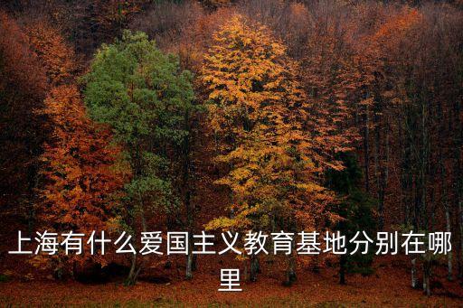 上海市紅色教育基地，上海紅色基地有哪些地方