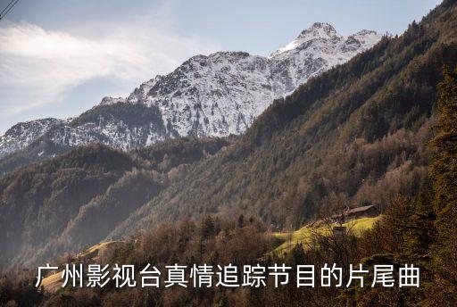廣州影視臺真情追蹤節目的片尾曲