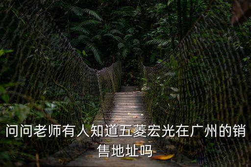 問問老師有人知道五菱宏光在廣州的銷售地址嗎