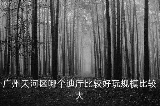 廣州天河區(qū)哪個迪廳比較好玩規(guī)模比較大