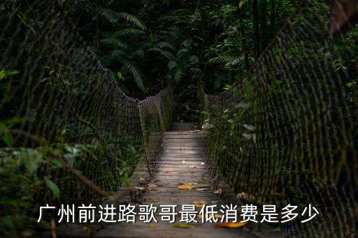 廣州前進路歌哥最低消費是多少
