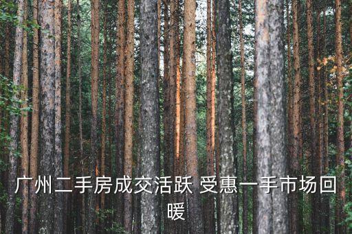 廣州二手房成交活躍 受惠一手市場回暖