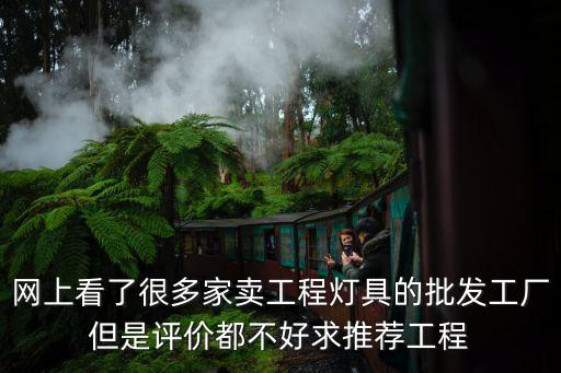廣州工程燈飾，網(wǎng)上看了很多家賣工程燈具的批發(fā)工廠但是評價都不好求推薦工程