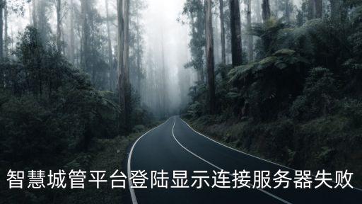 智慧城管平臺登陸顯示連接服務器失敗