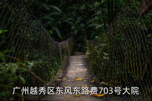 廣州越秀區東風東路費703號大院
