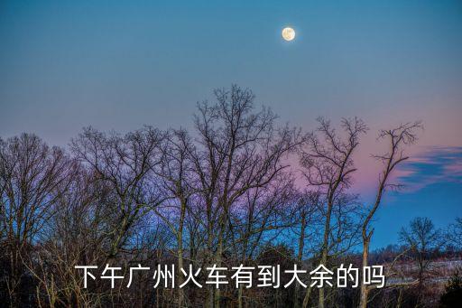 大余到廣州高鐵時刻表，火車大余到廣州東會經過廣州北嗎