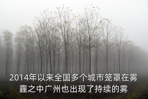廣州羊城灰霾事件，2014年以來全國多個城市籠罩在霧霾之中廣州也出現了持續的霧