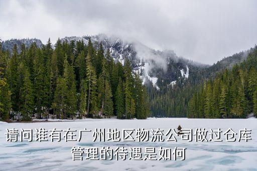 請問誰有在廣州地區物流公司做過倉庫管理的待遇是如何