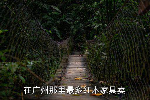 在廣州那里最多紅木家具賣