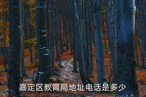 嘉定區教育局地址電話是多少