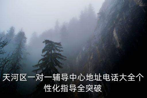 天河區一對一輔導中心地址電話大全個性化指導全突破