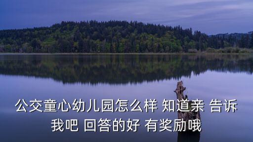 廣州南沙童心幼兒園怎么樣，公交童心幼兒園怎么樣 知道親 告訴我吧 回答的好 有獎勵哦