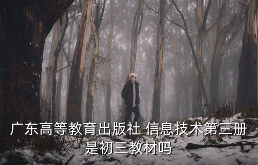 廣東高等教育出版社 信息技術(shù)第三冊(cè)是初三教材嗎