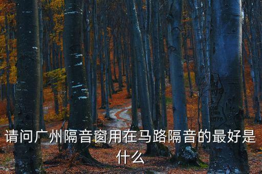 請問廣州隔音窗用在馬路隔音的最好是什么