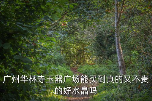 廣州華林寺玉器廣場能買到真的又不貴的好水晶嗎