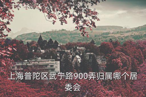 上海市武寧路99號(hào)屬于街道，上海普陀區(qū)武寧路900弄?dú)w屬哪個(gè)居委會(huì)