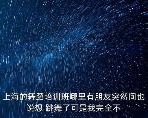 上海市星瑤舞蹈，上海舞蹈培訓中心