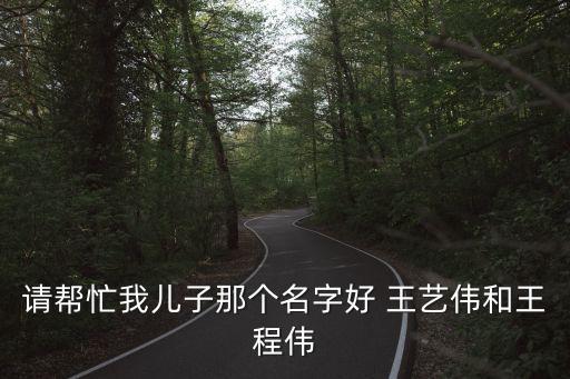 請(qǐng)幫忙我兒子那個(gè)名字好 王藝偉和王程偉