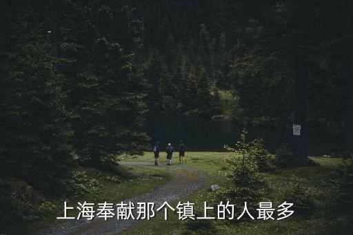 上海奉獻(xiàn)那個鎮(zhèn)上的人最多