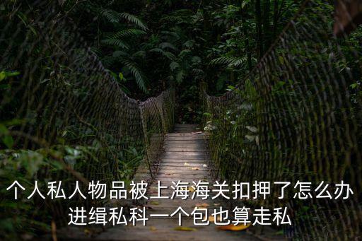 個人私人物品被上海海關扣押了怎么辦進緝私科一個包也算走私