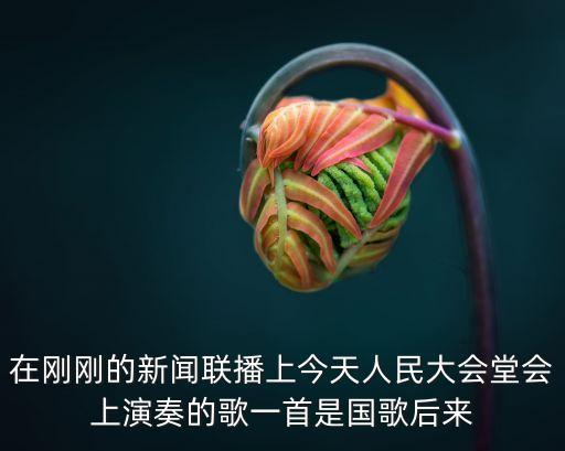 在剛剛的新聞聯(lián)播上今天人民大會(huì)堂會(huì)上演奏的歌一首是國(guó)歌后來(lái)