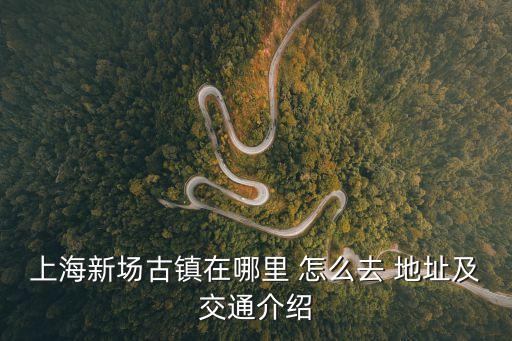 上海新場古鎮在哪里 怎么去 地址及交通介紹