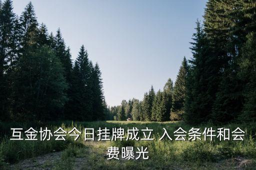 上海市互金協會 會員費，聚財貓理財加入了上海市互聯網金融行業協會嗎