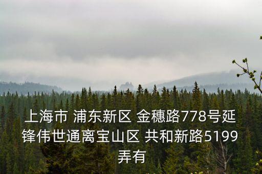 上海市金穗路778號(hào)，上海市浦東新區(qū)金穗路778號(hào)延鋒偉世通韻達(dá)快運(yùn)到不到