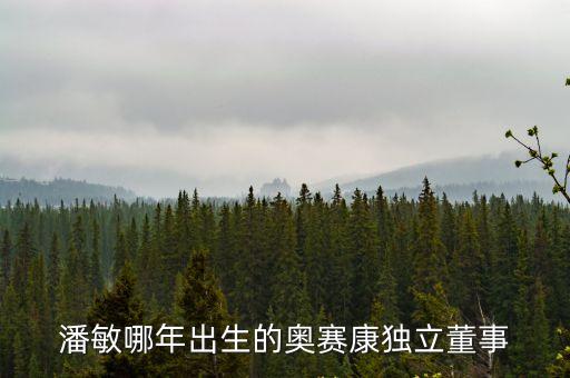 潘敏哪年出生的奧賽康獨立董事
