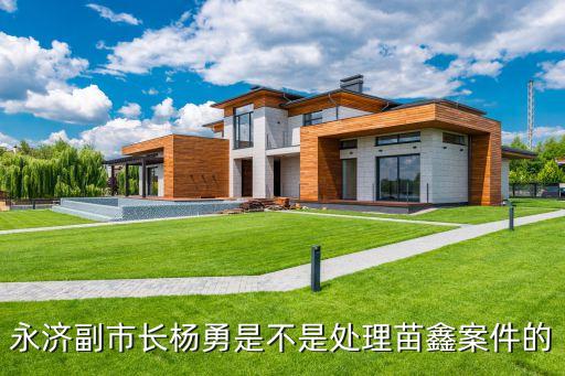 永濟(jì)副市長(zhǎng)楊勇是不是處理苗鑫案件的