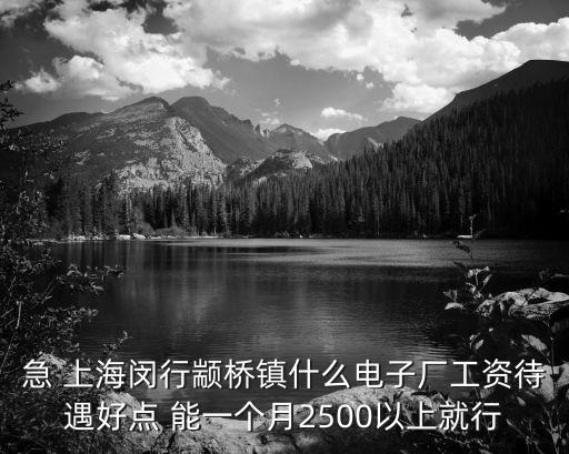 上海市閔行區顓橋鎮找工作，上海閔行顓橋附近電子廠招工最低3000的 包吃住的誰介紹一個