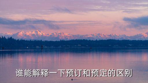 預(yù)定和預(yù)訂，預(yù)定與預(yù)訂的區(qū)別