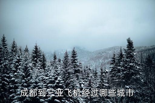 成都到三亞飛機經(jīng)過哪些城市