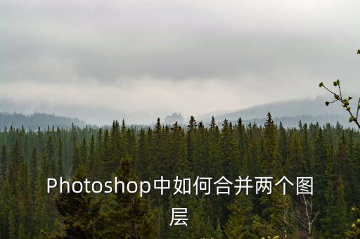 Photoshop中如何合并兩個(gè)圖層