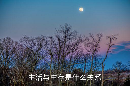 生存的意思，生活與生存是什么關系