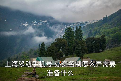 上海市移動卡實名，上海移動手機號 辦實名制怎么弄需要準備什么