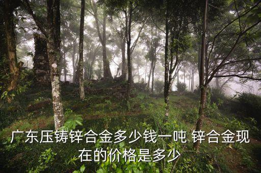 廣東壓鑄鋅合金多少錢一噸 鋅合金現(xiàn)在的價(jià)格是多少