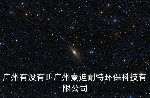 廣州有沒有叫廣州秦迪耐特環(huán)保科技有限公司