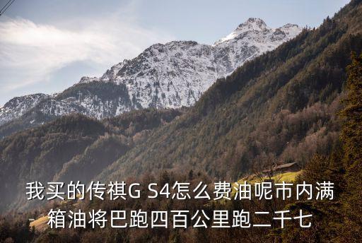 廣州開埃爾法的是什么人，我買的傳祺G S4怎么費油呢市內(nèi)滿箱油將巴跑四百公里跑二千七