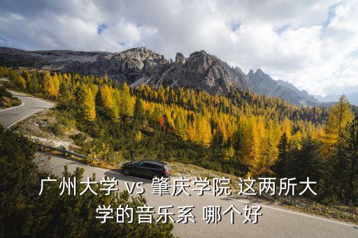 肇慶學院對比廣州大學，肇慶學院的美術系和廣州大學的美術系相比那個好