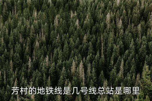廣州1號線西朗芳村，芳村的地鐵線是幾號線總站是哪里