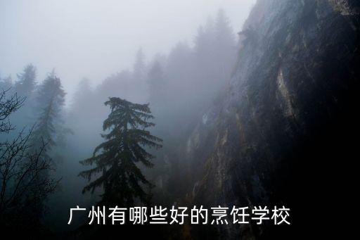 廣州學廚師院校，廣州有哪些好的烹飪學校