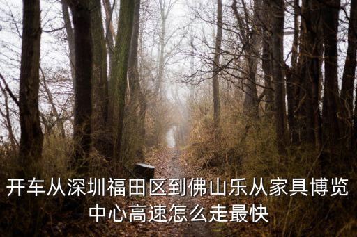 深圳福田到廣州樂從多少公里，從深圳開車到順德區樂從鎮怎么走啊求詳細的路線謝謝