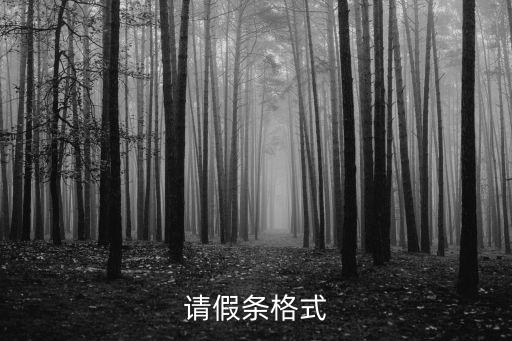 請(qǐng)假條表格模板，請(qǐng)假條格式