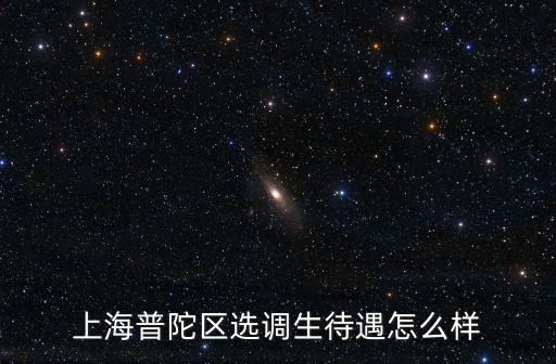 上海普陀區選調生待遇怎么樣