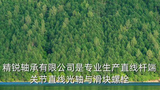 精銳軸承有限公司是專業(yè)生產(chǎn)直線桿端關(guān)節(jié)直線光軸與滑塊螺栓